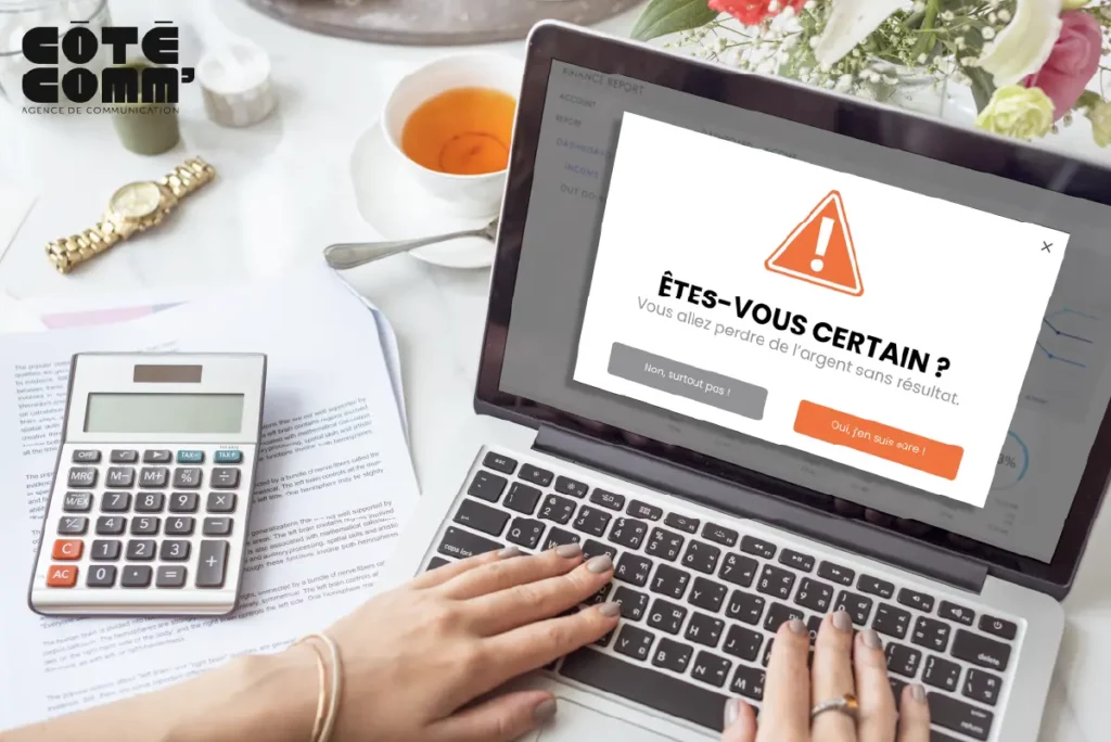 image qui illustre l'argent perdu avec un site web en location en Normandie (Saint-Lô)